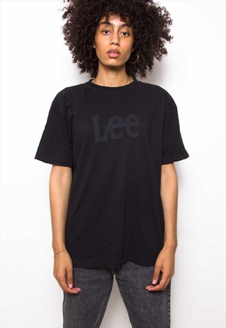 VINTAGE 90S LEE BLACK T-SHIRT