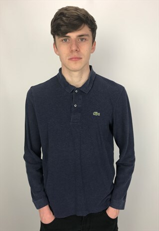 VINTAGE LACOSTE LONG SLEEVE POLO SHIRT