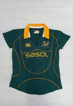 Canterbury South Africa Springboks Rugby Top Green Yellow