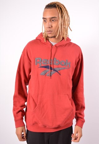 VINTAGE REEBOK HOODIE JUMPER RED