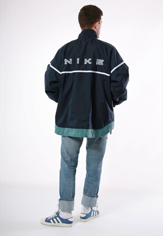 VINTAGE NIKE 1/4ZIP WINDBREAKER OLDSCHOOL SHELL JACKET 13753