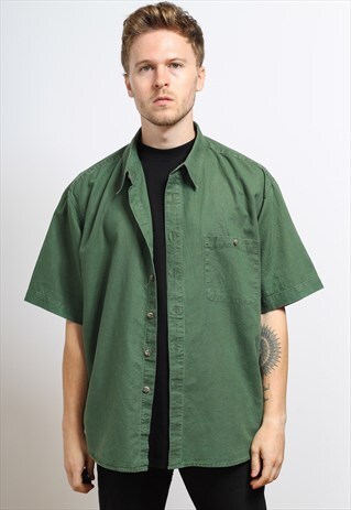 VINTAGE COTTON SHIRT GREEN