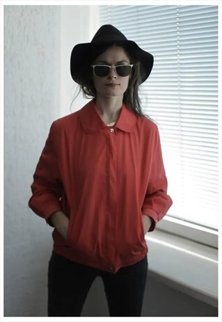 VINTAGE 80'S ROSE RED LONG SLEEVES JACKET
