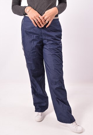 VINTAGE NIKE TRACKSUIT TROUSERS NAVY BLUE