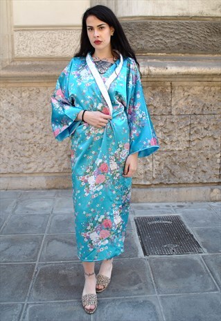 RARE VINTAGE SILK KIMONO 90'S 5-117