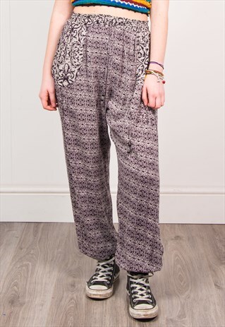 VINTAGE 90'S PATTERNED SUMMER TROUSERS