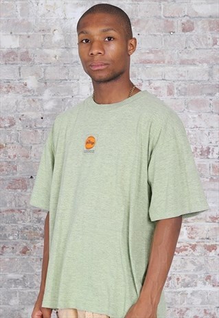 VINTAGE REEBOK BACK LOGO T-SHIRT GREEN