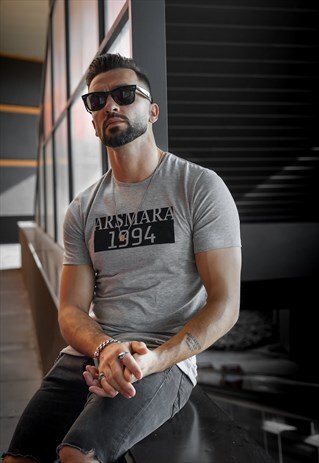 GREY SINGEL TEE
