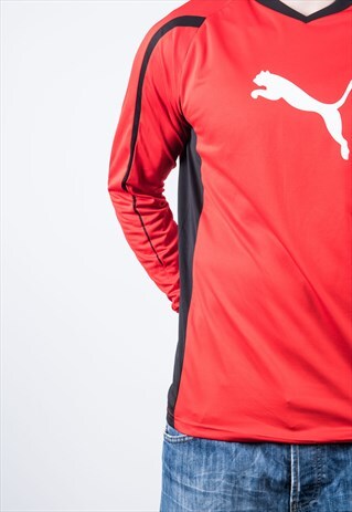 VINTAGE 1990S RED PUMA LONG-SLEEVED T-SHIRT