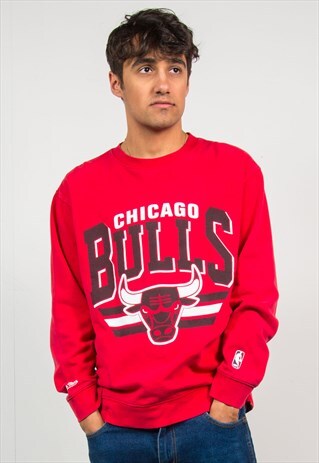 CHICAGO BULLS SWEATSHIRT RETRO THROWBACK