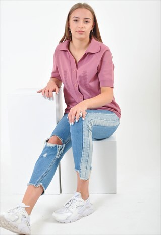 VINTAGE 80'S PURPLE BLOUSE