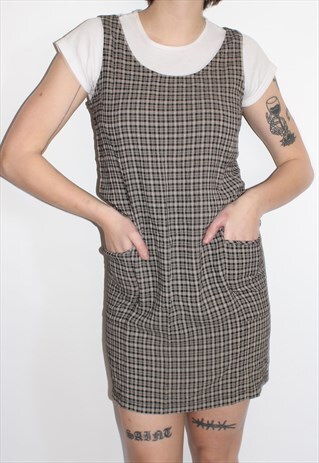 VINTAGE CHECKED TARTAN DRESS
