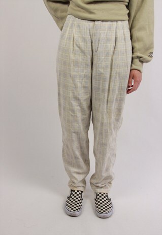VINTAGE PATTERNED CORD TROUSERS