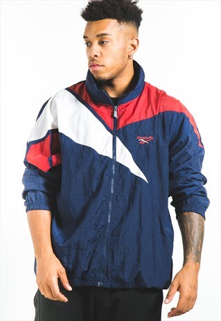VINTAGE 80S REEBOK WINDBREAKER JACKET / S7105