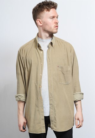 VINTAGE CORDUROY SHIRT BEIGE