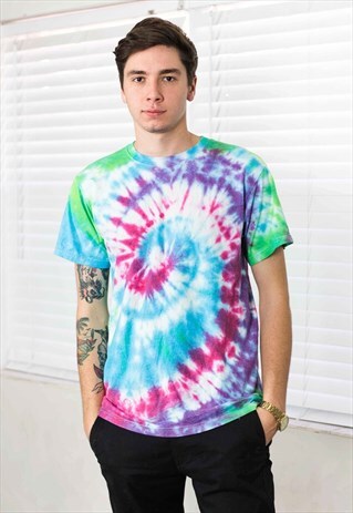 VINTAGE TIE DYE T-SHIRT 90S M 6.0