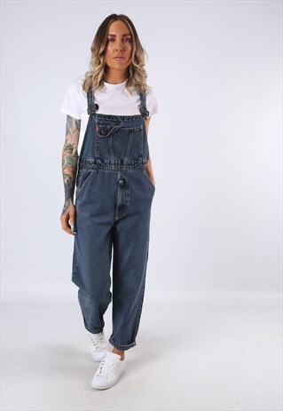 DENIM DUNGAREES COBRA WIDE TAPERED LEG UK 12 (CET)