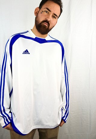 VINTAGE WHITE ADIDAS LONG SLEEVES SPORT TEE