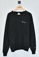 Vintage Champion Sweatshirt Black XLarge