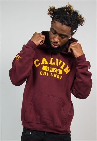 VINTAGE CHAMPION HOODIE HOODED SWEATSHIRT COLLEGE