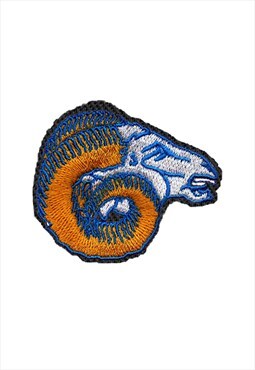 Embroidered Bighorn Sheep Face iron on patch / sew on patch