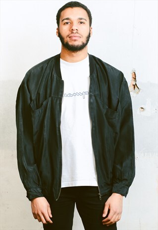 VINTAGE SILK BOMBER JACKET