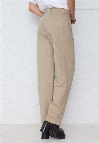 VINTAGE BEIGE DENIM JEANS