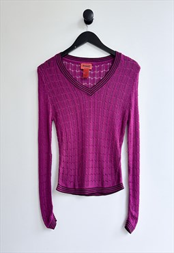 Vintage Missoni V Neck Jumper Sweater