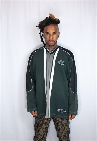 BLUE CHAMPION LIGHTWEIGHT SWEATSHIRT