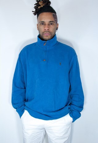 RALPH LAUREN 1/4 ZIP SWEATSHIRT