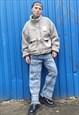 SINGING NOTES PRINT DENIM OVERALLS MUSIC STRAIGHT FIT JEANS