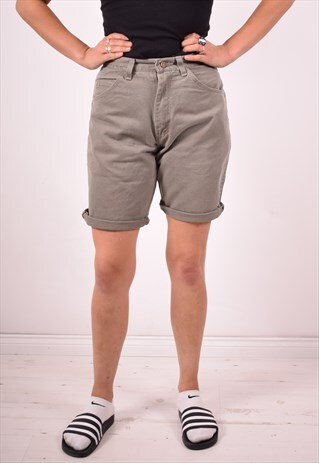WRANGLER WOMENS VINTAGE DENIM SHORTS W28 GREY 90S
