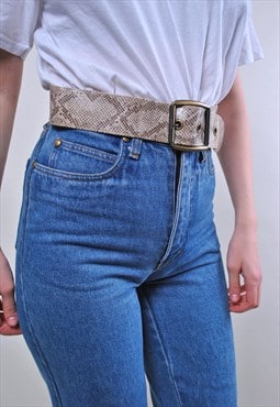 Snake pattern 90s vintage western belt 