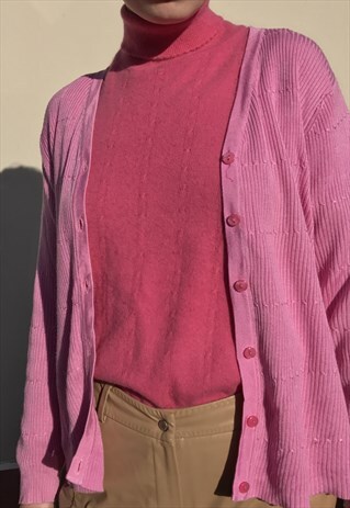 90S PINK CARDIGAN