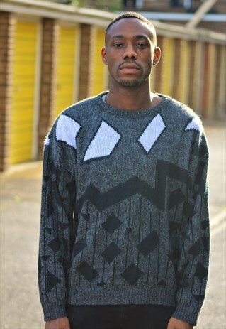 VINTAGE / 80'S / PATTERNED JUMPER