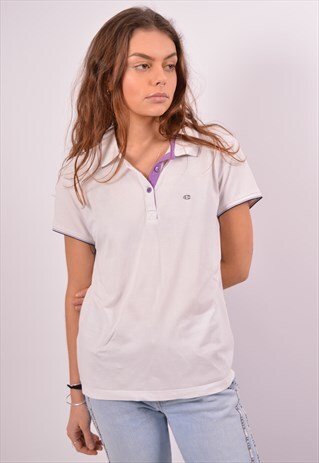 VINTAGE CHAMPION POLO SHIRT WHITE