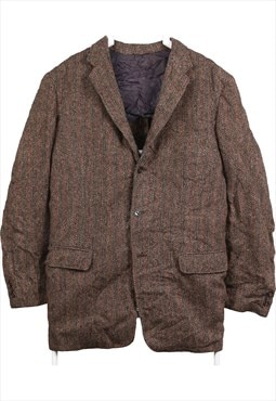 Harris Tweed 90's Tweed Wool Jacket Blazer XLarge Brown