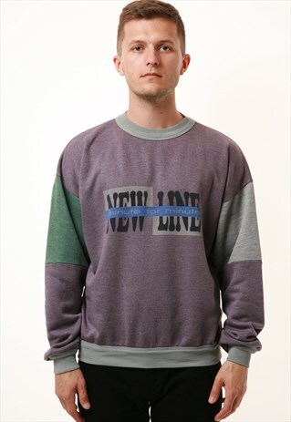 90S ITALIAN MADE VINTAGE NEW LINE COTTON SWEATSHIRT 15876