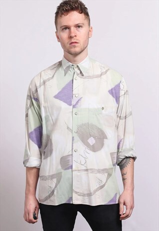 VINTAGE ABSTRACT SHIRT 90S