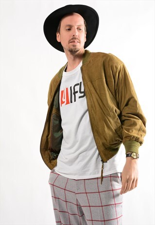 VINTAGE SUEDE BOMBER JACKET