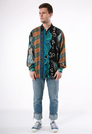 90S VINTAGE MARCO GIORDANI OLDSCHOOL SHIRT 13672