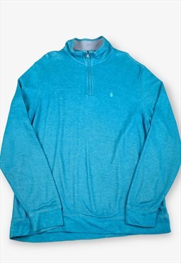 Vintage izod saltwater 1/4 zip sweatshirts blue 2xl BV17990
