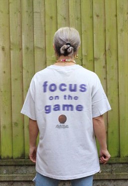 Vintage 1994 Basketball focus on the game t shirt in grey