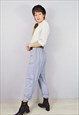 VINTAGE 80S FULL LENGTH SHIRT JUMPSUIT MADE IN USA