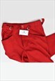 VINTAGE 90'S TROUSERS RED
