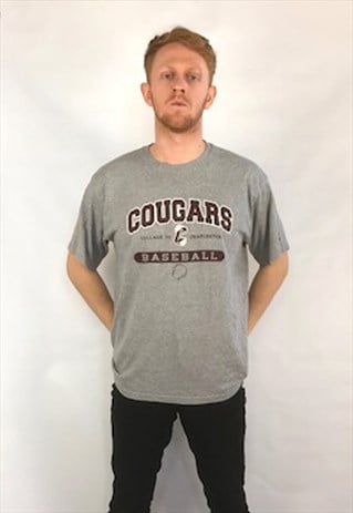 VINTAGE COUGARS BASEBALL T SHIRT