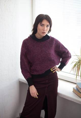 VINTAGE 80'S PURPLE JUMPER