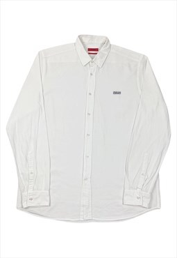 Vintage Hugo Boss Long Sleeved Shirt in White. Men's Size XL