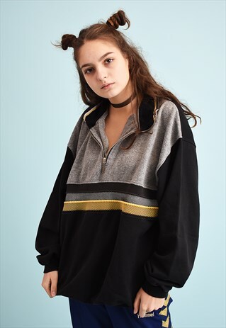90'S RETRO ATHLEISURE SPORTS SLOUCHY SWEATSHIRT JUMPER