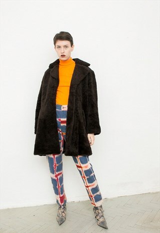 VINTAGE TEDDY COAT LONG SLEEVED OUTERWEAR JACKET CLASSIC